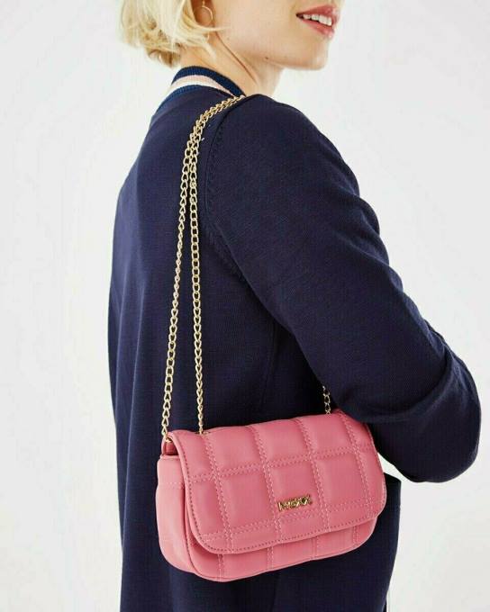 rozā 42PB423 sievietes Mexx stepēta crossbody soma