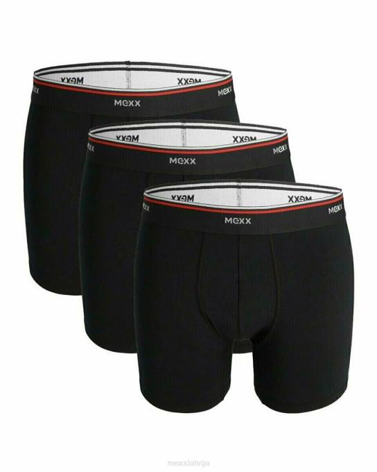 schwarz 42PB630 vīriešiem Mexx bokseršorti 3 pac. melni