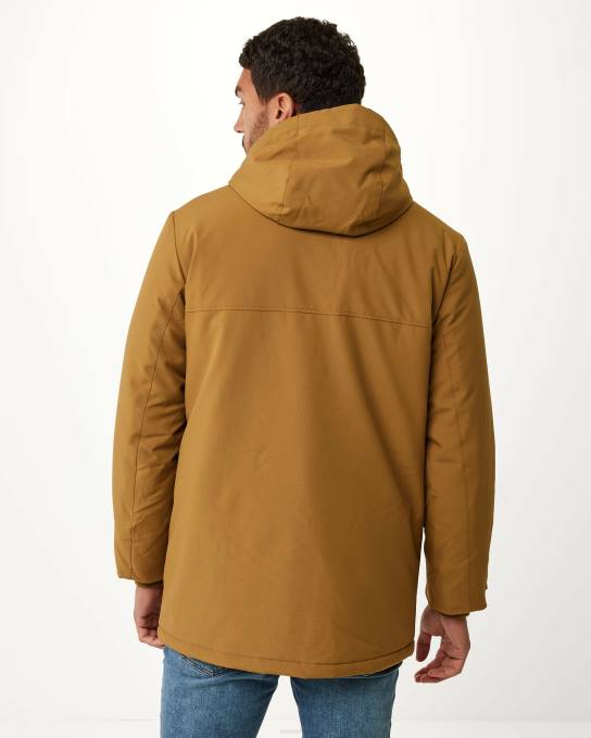 brūns 42PB601 vīriešiem Mexx parka ar kapuci zelta