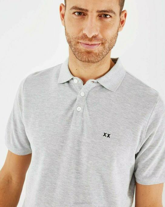 pelēks 42PB584 vīriešiem Mexx pique polo