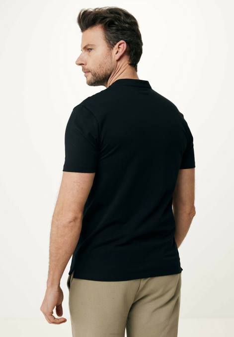 schwarz 42PB487 vīriešiem Mexx polo mao apkakle melna