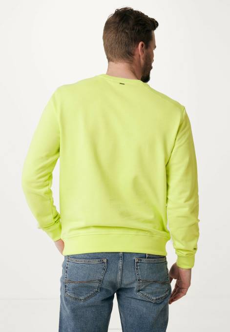 kokvilna 42PB480 vīriešiem Mexx apģērba krāsa crew neck laima