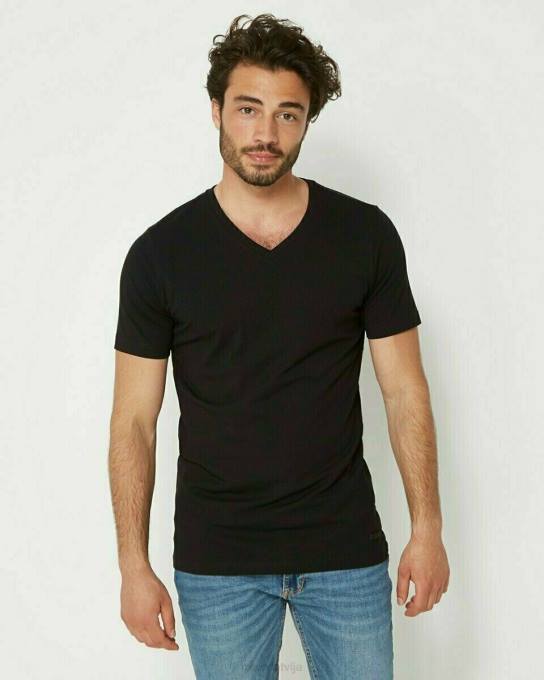 schwarz 42PB642 vīriešiem Mexx t-krekls melns