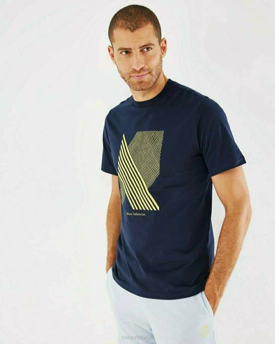 zils 42PB587 vīriešiem Mexx t-krekls crewneck navy