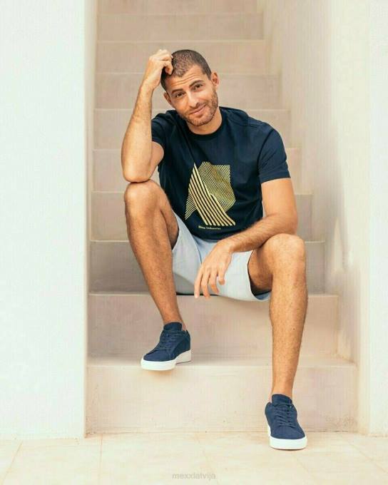 zils 42PB587 vīriešiem Mexx t-krekls crewneck navy