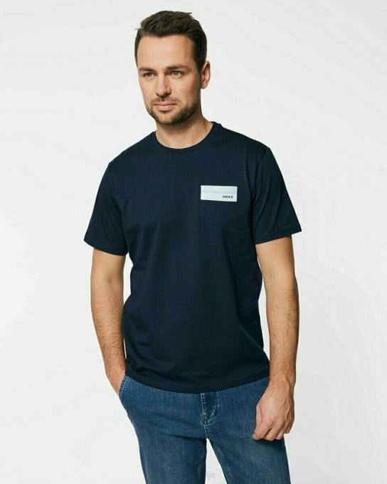 zils 42PB734 vīriešiem Mexx crewneck T-krekls navy